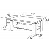 konferenční stolek EVŽEN K220 š.110