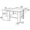 konferenční stolek ALBERT K133 š.70