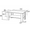 konferenční stolek KLEMENT K132 š.110