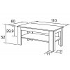 konferenční stolek SILVESTR K127 š.110