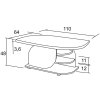 konferenční stolek DAN K125 š.110