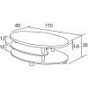 konferenční stolek DALIBOR K123 š.110