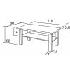 konferenční stolek TOMÁŠ K11 š.110