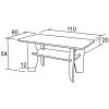 konferenční stolek JIŘÍ﻿ K07 š.110