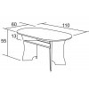 konferenční stolek MARTIN K01 š.110