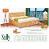 manželská postel SALLY 160/180x200 lam.rošt boční bez matrace
