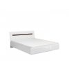 AZTECA TRIO LOZ/160 postel bílý/bílý vysoký lesk