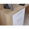 BALDER BIU/120 psací stůl dub riviéra/bílý lesk