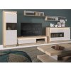 CANTUS T05 rozkládací jídelní stůl š.90-180x90 dub riviera sv./ bílá lesk