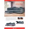 sedací souprava SANDRA rozkládací př.úp-R-2R 211x244 kůže