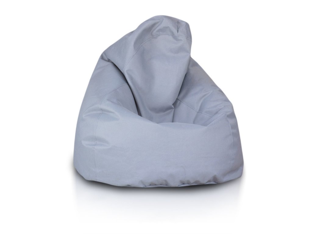 sedací vak polyeser bledosivá nina xxl
