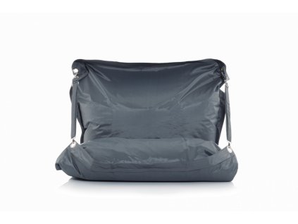 veľký sedací vak - polyester sivá