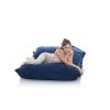 polohovateľný modrý sedací vak