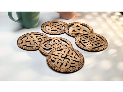 Set 6ks podpivníkov - KELTSKÝ VZOR