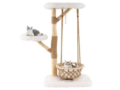 Modern Cat Tree for Indoor White 3
