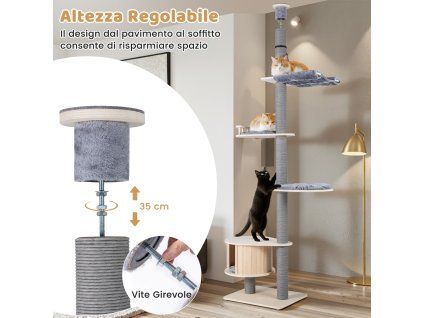 albero per gatti da pavimento a soffitto 18062 3