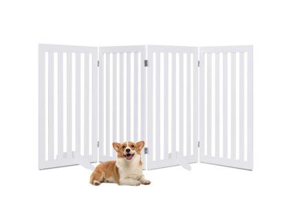 4 Panel 89 cm Pet Barrier with 6 Flexible Hinges 3