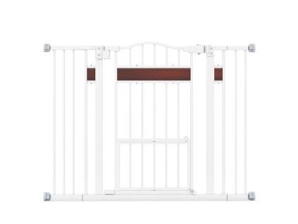 Extra Wide Walk Through Pet Gate White 3