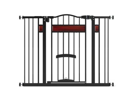 Extra Wide Walk Through Pet Gate with Small dk 3