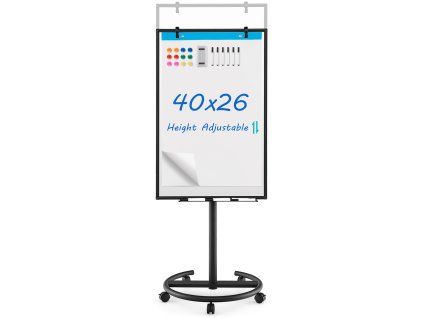 Mobile Whiteboard Height Adjustable Dry Erase Board with Stand 3