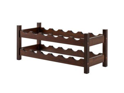 12 Bottle 2 Tier Wine Rack for Kitchen Coffee 3