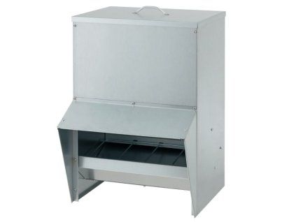 wall mount galvanized chicken feeder silver 3 1