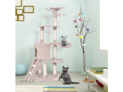 56 Inch Condo Scratching Posts Ladder Cat Play Tree