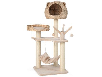 kitten activity center with cattail fluff cat condo 2 1