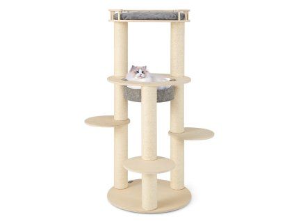 5 level Wooden Cat Tree 3