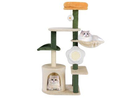 Cute Flower Cat Tree Modern Kitty Tower 3