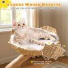 Real Wood Branch Kitten Tower with Flower Perch and 2 Wicker Baskets 7