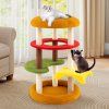 Hamburger Theme Climbing Stand with Scratching Posts and Cozy Bed 1