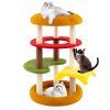 Hamburger Theme Climbing Stand with Scratching Posts and Cozy Bed 4