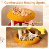 Hamburger Theme Climbing Stand with Scratching Posts and Cozy Bed 7