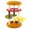 Hamburger Theme Climbing Stand with Scratching Posts and Cozy Bed 3