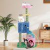 Elephant Themed Cat Tree with 2 Condos and Scratching Posts 1