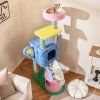 Elephant Themed Cat Tree with 2 Condos and Scratching Posts 2