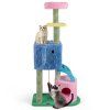 Elephant Themed Cat Tree with 2 Condos and Scratching Posts 4
