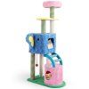 Elephant Themed Cat Tree with 2 Condos and Scratching Posts 3
