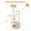 wooden cat tree 3 level cute kitten tower with condo space capsule scratching posts size 5