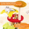 Multi Level Hamburger Theme Cat Tree with Hanging Bed and Condo 7