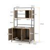 Cat Litter Box Enclosure with Storage Shelves size 5