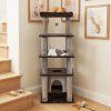 Multi level Cat Tree with Swaying Aerial Condo and Exploration Hole 2
