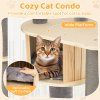 172 CM Cat Tree Multi level Cat Tower with Comfy Padded Top Perch and Detachable Mats 8