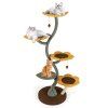 multi layer cat tower sunflower style cat tree with 4 flower shaped platforms 2 1