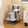 Cat Stairs with Sisal Scratching Post and 3 Large Platforms 1