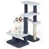 Cat Stairs with Sisal Scratching Post and 3 Large Platforms 4