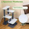 Cat Stairs with Sisal Scratching Post and 3 Large Platforms 7