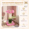 Flower Cat Tree with Padded Plush Perch Sisal Post pi 8