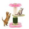 Flower Cat Tree with Padded Plush Perch Sisal Post pi 3